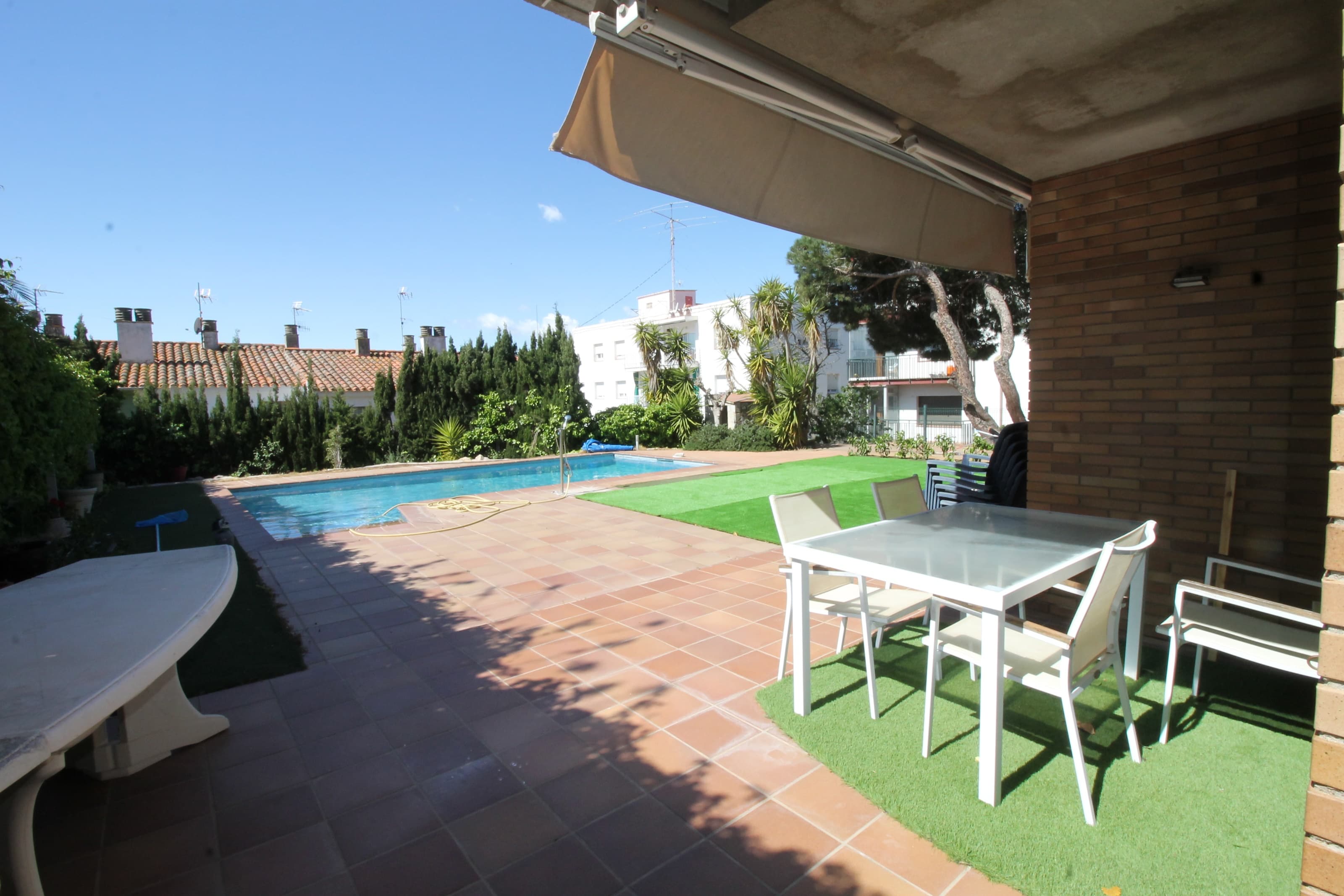 A unique spacious villa with sea view in the center of the city and the beach and port just 200 meter away