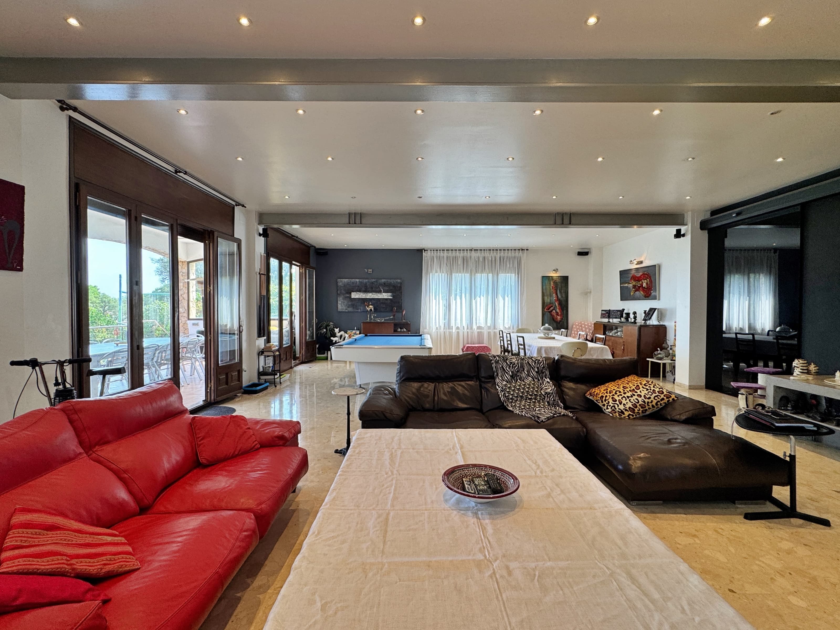 Spacious home with pool and Mediterranean views