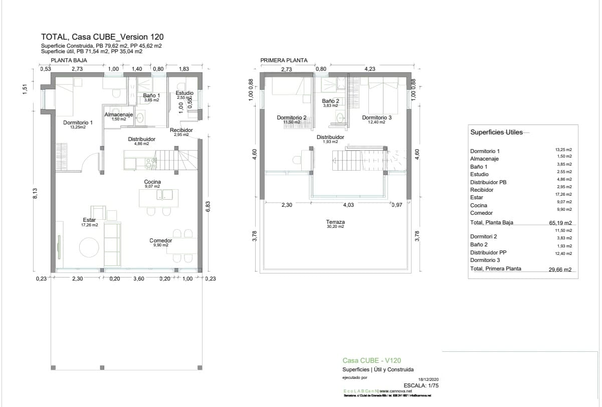 Casa Model Cube, tria tu la mida.